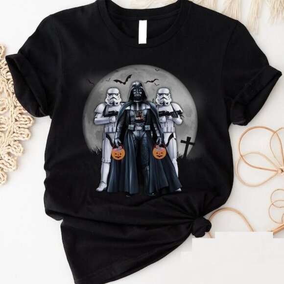 Julia A Other - Star Wars Darth Vader Trick Or Treat Stormtroopers Halloween Fan Gift T-shirt 05